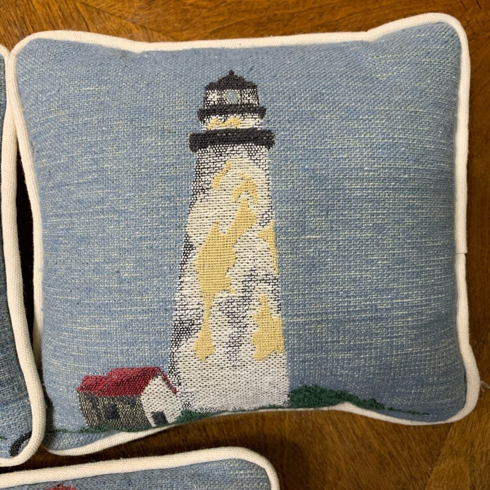 Nautical themed pillow